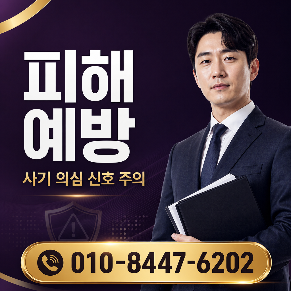 피해 예방 주의사항